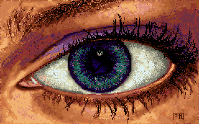 Eye - DeluxePaint Demo Image, an Amiga Image by Electronic Arts
