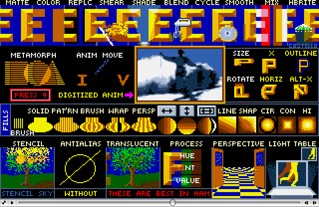 The Tour - DeluxePaint Demo Animation, an Amiga Animation by Electronic Arts