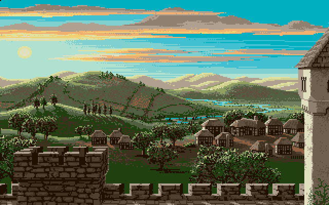 Kings View – Defender of The Crown, an Amiga Image by Jim Sachs