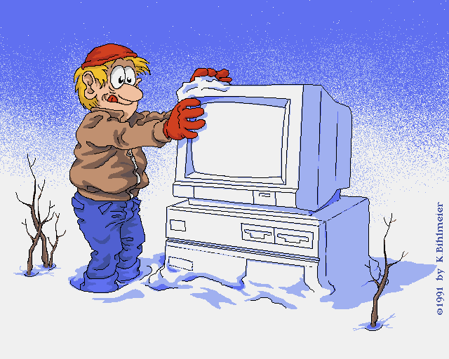 Hermann Calendar  January, an Amiga Image by Karl Bihlmeier