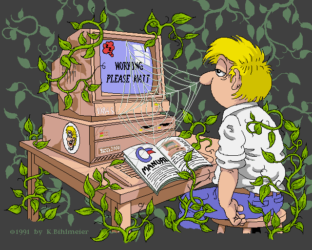Hermann Calendar  April, an Amiga Image by Karl Bihlmeier