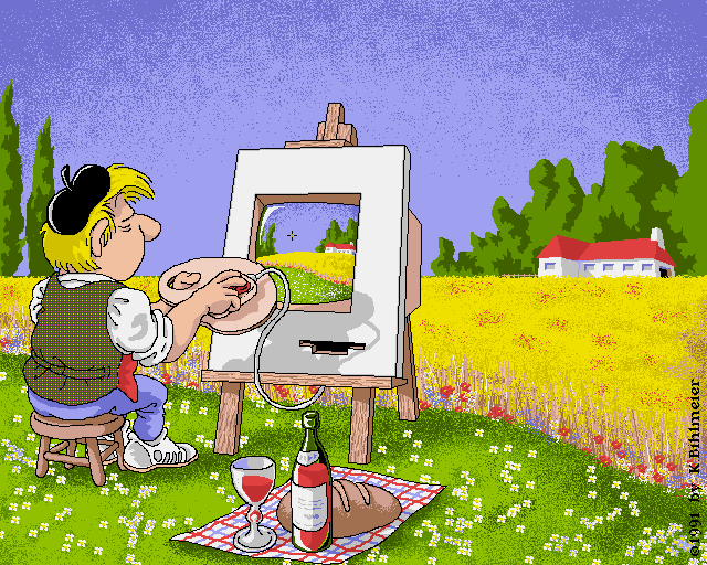 Hermann Calendar  July, an Amiga Image by Karl Bihlmeier