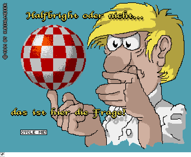 Halfbright or not ..., an Amiga Animation by Karl Bihlmeier