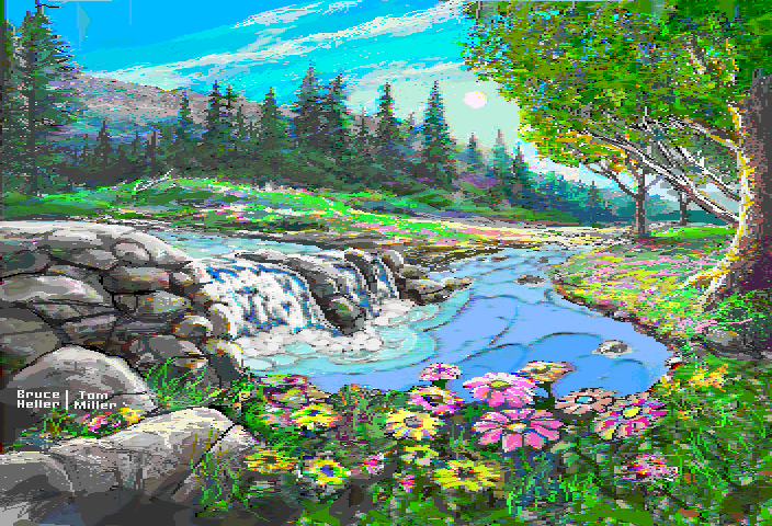 Waterfall, an Amiga Image by MicroIllusions