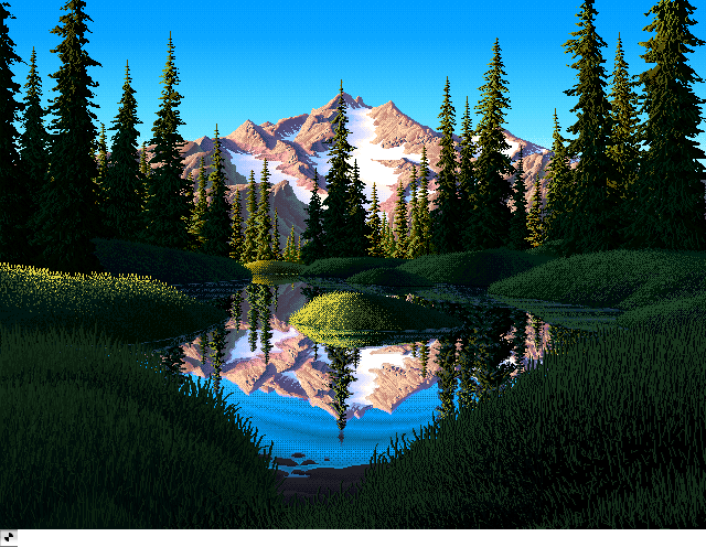 Mirror Pond  Morning, an IBM Compatibles Animation by Mark J. Ferrari
