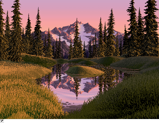 Mirror Pond  Afternoon, an IBM Compatibles Animation by Mark J. Ferrari