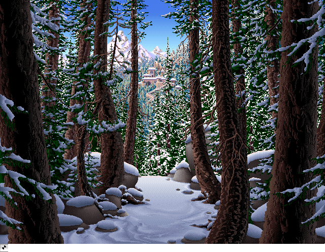 Winter Forest  Day, an IBM Compatibles Animation by Mark J. Ferrari