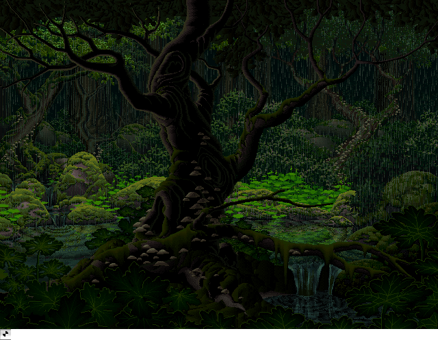 Deep Forest  Rain, an IBM Compatibles Animation by Mark J. Ferrari