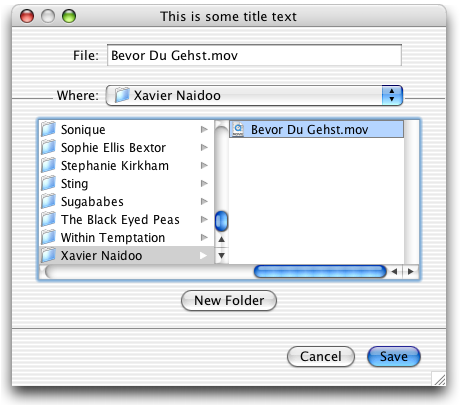 Quaqua - JFileChooser with Jaguar design