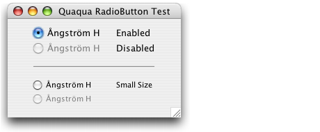 Quaqua Look and Feel - JRadioButton styles