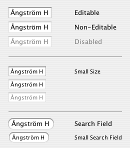 Quaqua Look and Feel - JTextField