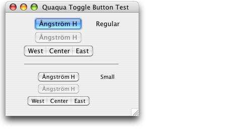 Quaqua Look and Feel - JToggleButton styles