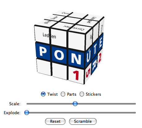 Czech Calendar Cube