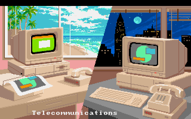 Day And Night, an Amiga Image by Commodore