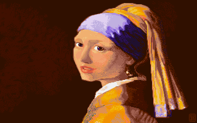 Vermeer Girl, an Amiga Image by Commodore
