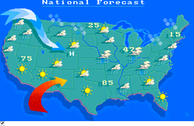 Weather Map, an Amiga Animation by Commodore