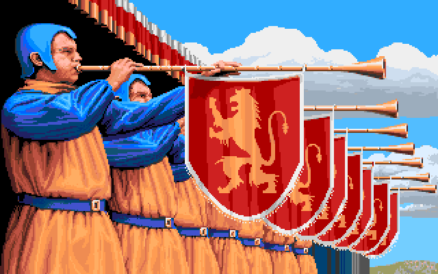 Fanfare  Defender of The Crown 2, an Amiga Image by Jim Sachs