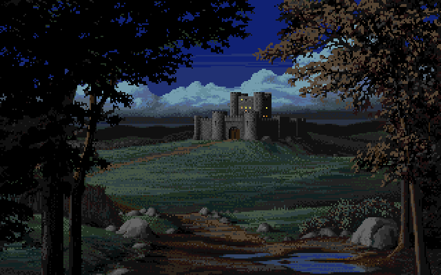 Wallingford at Night  Defender of The Crown 2, an Amiga Image by Jim Sachs