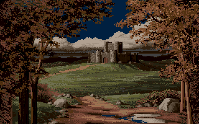 Wallingford at Night  Defender of The Crown, an Amiga Image by Jim Sachs
