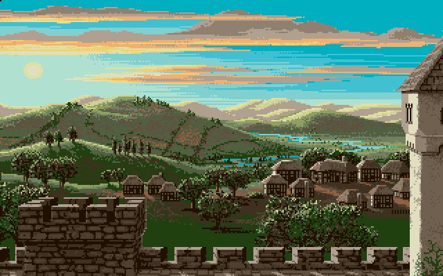 Kings View  Defender of The Crown, an Amiga Image by Jim Sachs