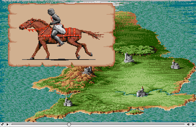 Riding  Defender of The Crown, an Amiga Animation by Jim Sachs