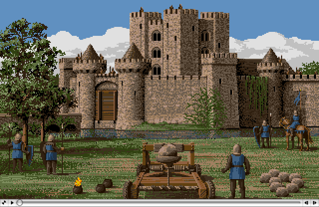 Torquilstone Under Attack  Defender of The Crown, an Amiga Animation by Jim Sachs