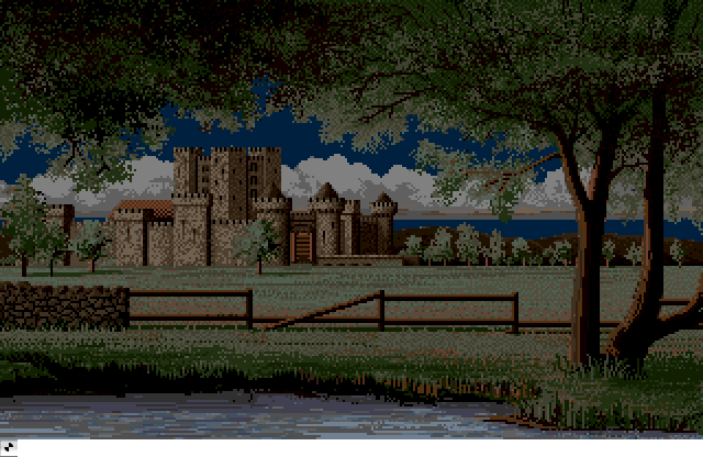 Torquilstone at Night  Defender of The Crown, an Amiga Animation by Jim Sachs