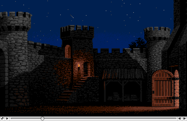 Torquilstone Yard  Defender of The Crown, an Amiga Animation by Jim Sachs