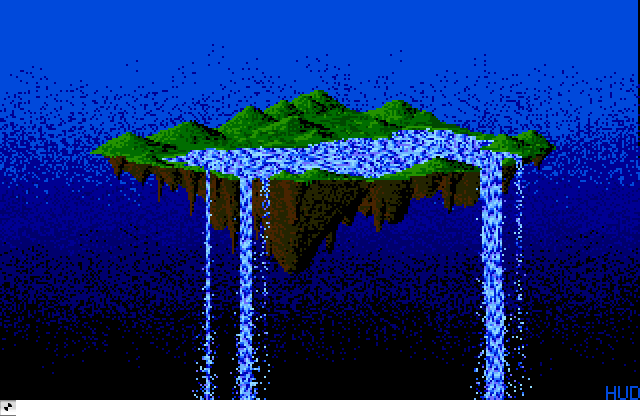 Magic Mountain  DEGAS elite Demo Image, an Atari Animation by Tom Hudson