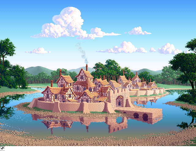 River Village  Day, an IBM Compatibles Animation by Mark J. Ferrari