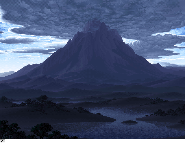 Mountain Storm  Day, an IBM Compatibles Animation by Mark J. Ferrari
