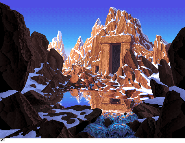 Mountain Stream  Morning, an IBM Compatibles Animation by Mark J. Ferrari