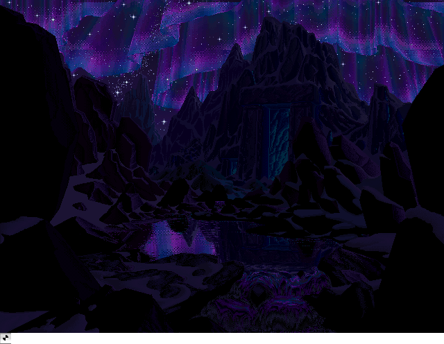 Mountain Stream  Night, an IBM Compatibles Animation by Mark J. Ferrari