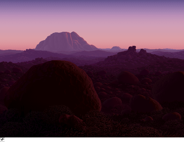 Mountain  Afternoon, an IBM Compatibles Animation by Mark J. Ferrari