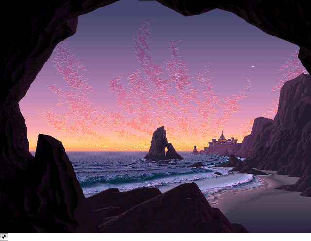 Seascape  Sunset, an IBM Compatibles Animation by Mark J. Ferrari