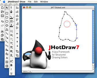 JHotDraw Draw sample application with OSX document interface