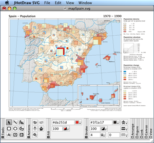 JHotDraw SVG sample application with OSX application interface
